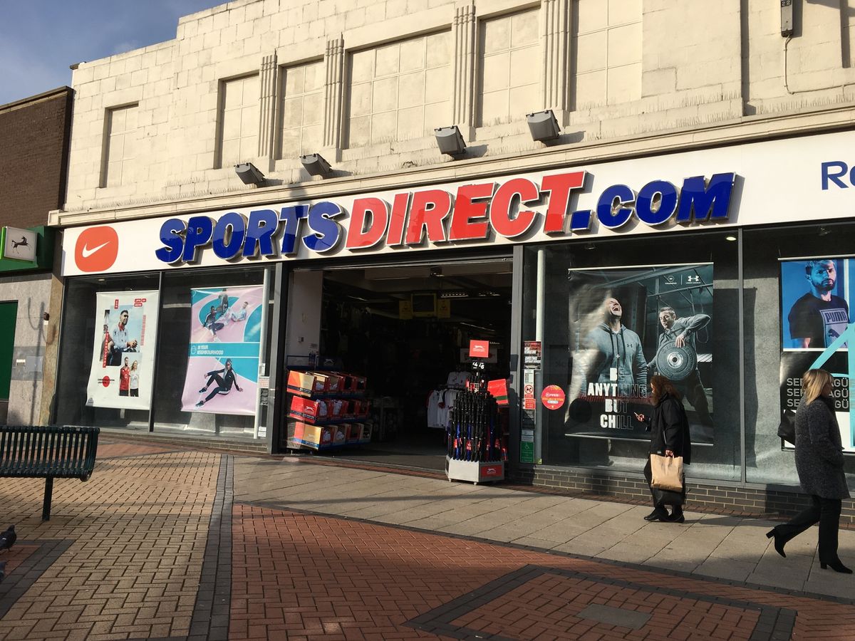 UK sporting and fitness chain Sports Direct finally closes doors after widespread criticism on social media. Image via Business Live.