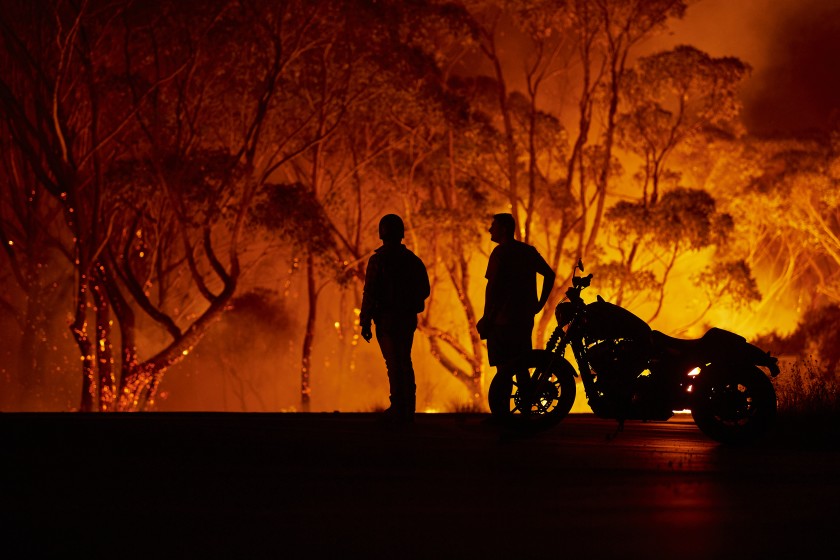 The increase in bushfires can be attributed to climate change, image via Getty Images