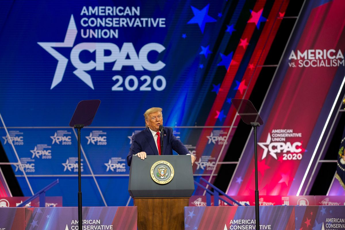 Man who attended CPAC with Trump, Pence and Bolsonaro tests positive for coronavirus. Image via New York Times.