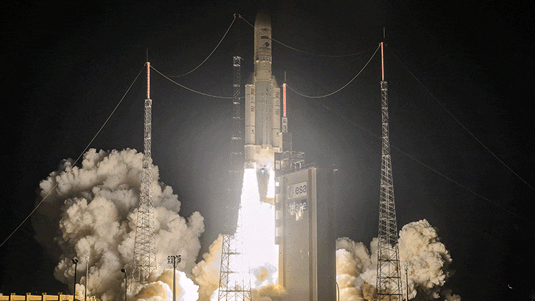 Ariane 5 Rocket Launches 3 Spacecraft Into Orbit From Europe’s Spaceport in French Guiana