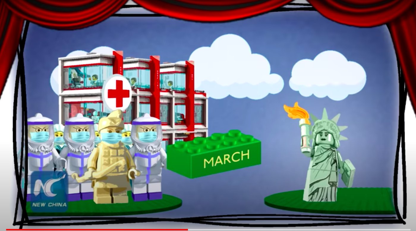 A Chinese propaganda video mocks America’s response to the coronavirus crisis