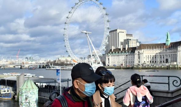 The UK confirms first coronavirus death , Image via Daily Express