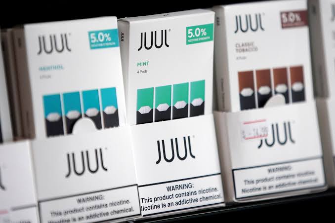 JUUL is now just selling menthol and tobacco flavors. Image via Reuters file