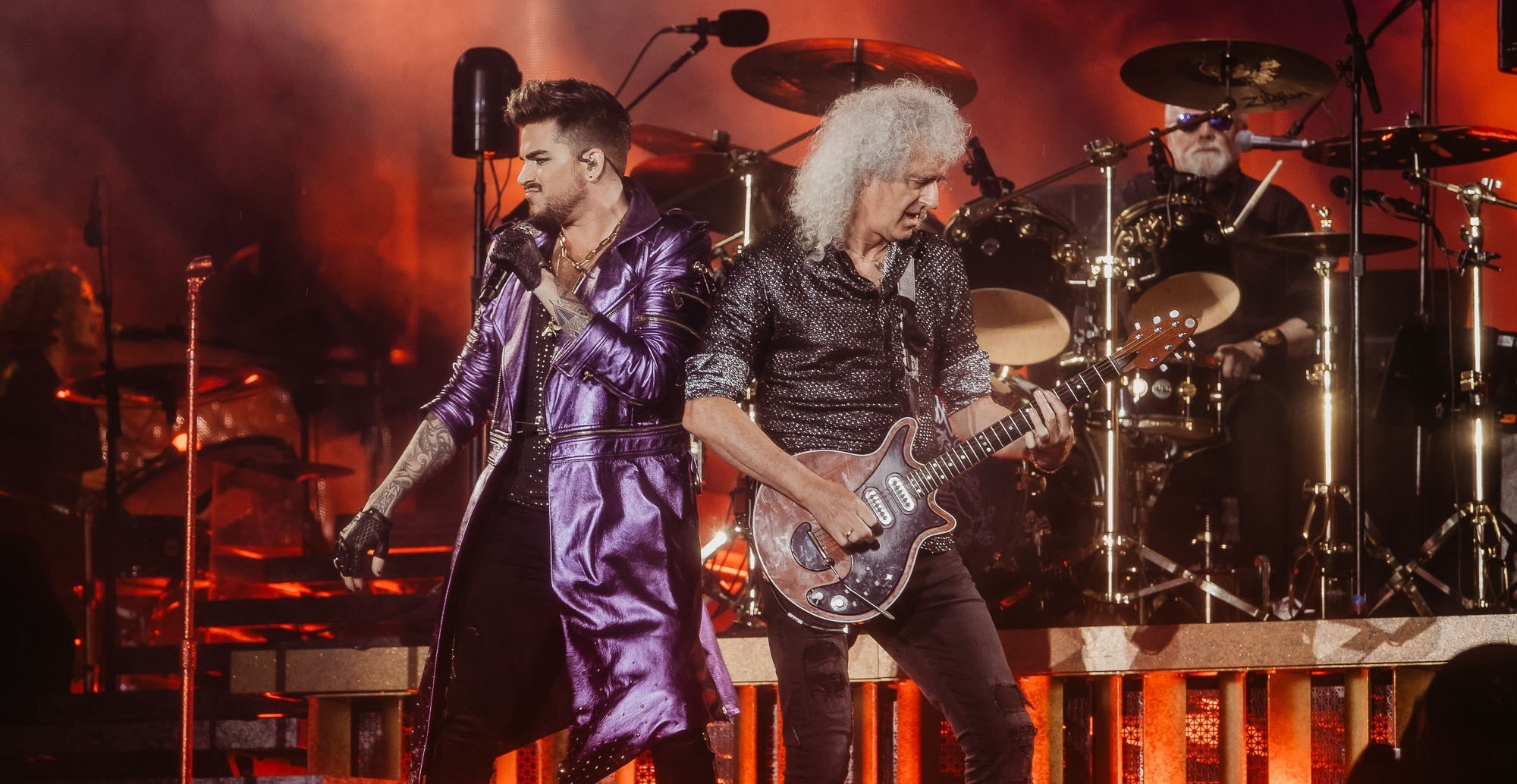 Queen and Adam Lambert revive iconic Live Aid set for Australia fire relief. Image via Wall of Sound.