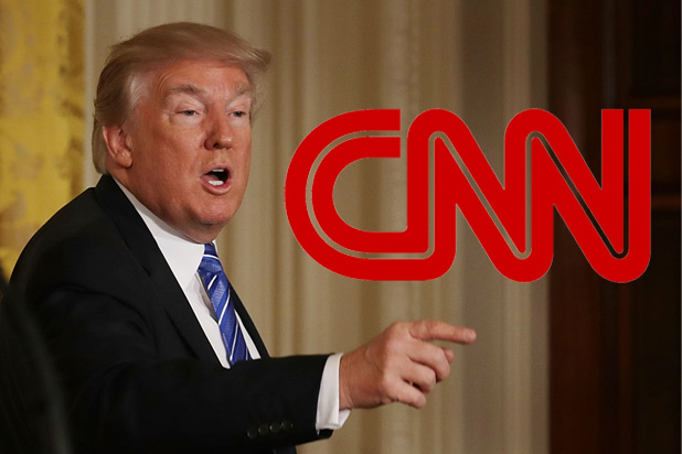 US President Donald Trump targeted CNN over newly released TV ratings in the US
