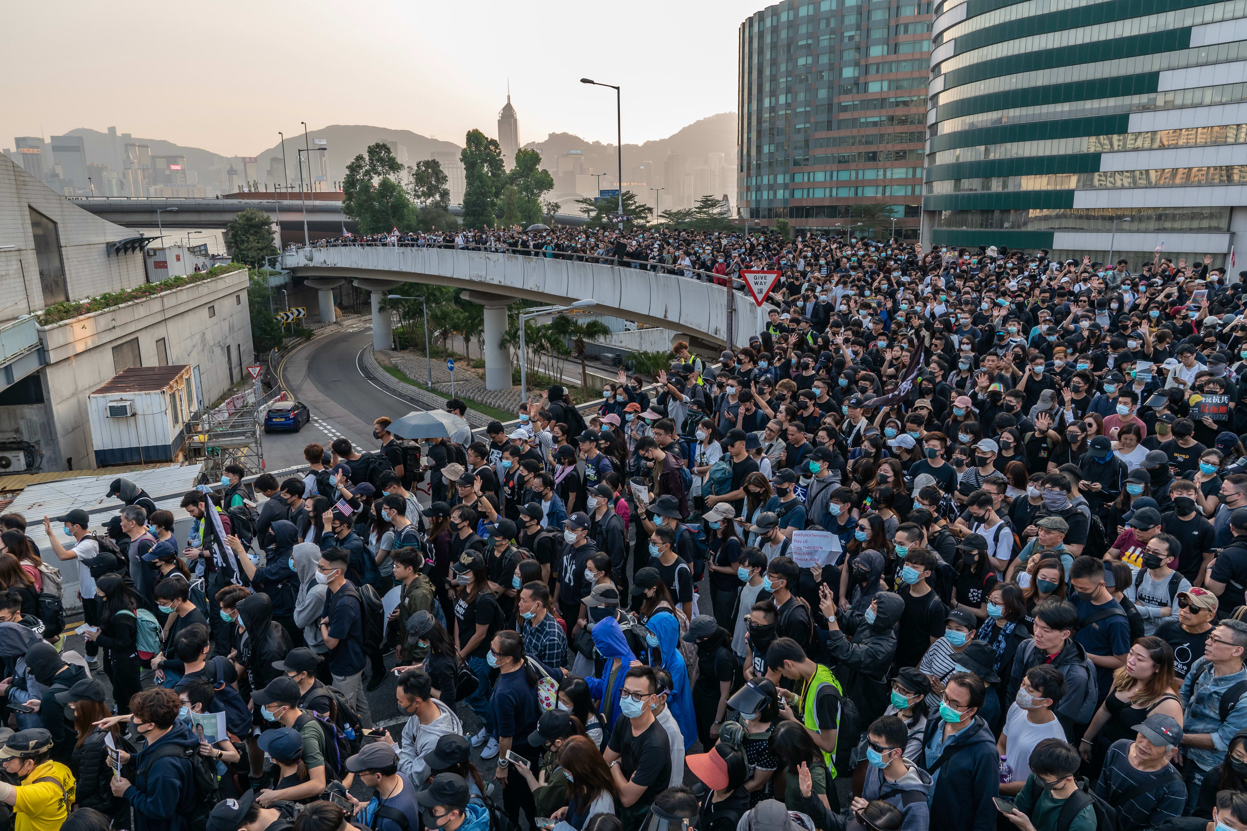 The police have not approved of any of the protest events in the city before this, image via Getty Images