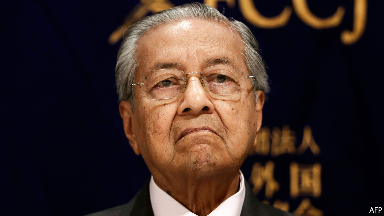 Malaysian king appoints Muhyiuddin Yasin as PM, Mahathir Muhammad resigns. Image via The Economist.