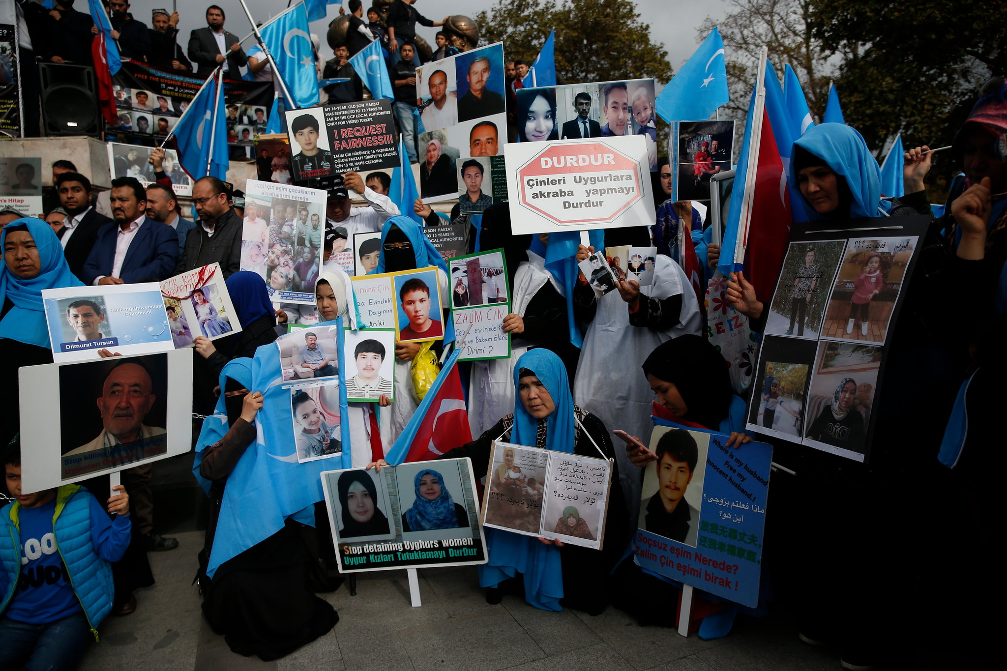 China has been keeping the Uighur Muslim population in re-education camps, image via AP