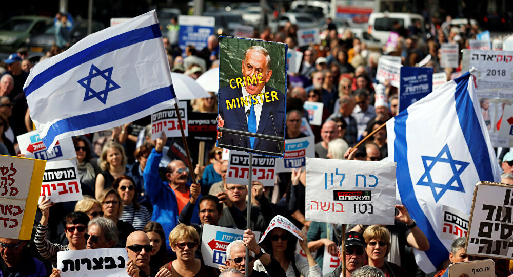 Thousands protested against Netanyahu in Tel Aviv