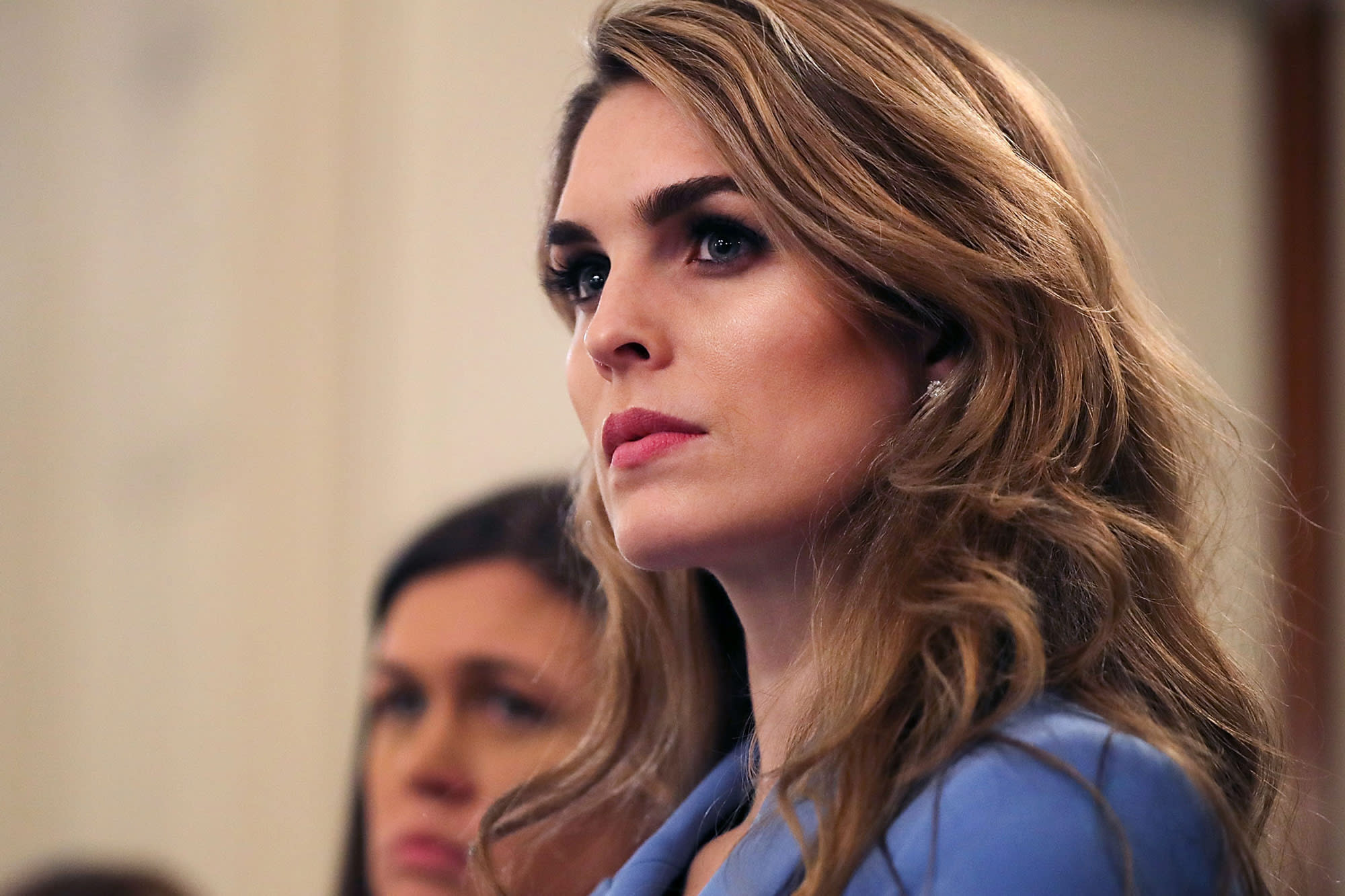 Hope Hicks rejoins Trump administration for 2020 re-election campaign. Image via CNBC.