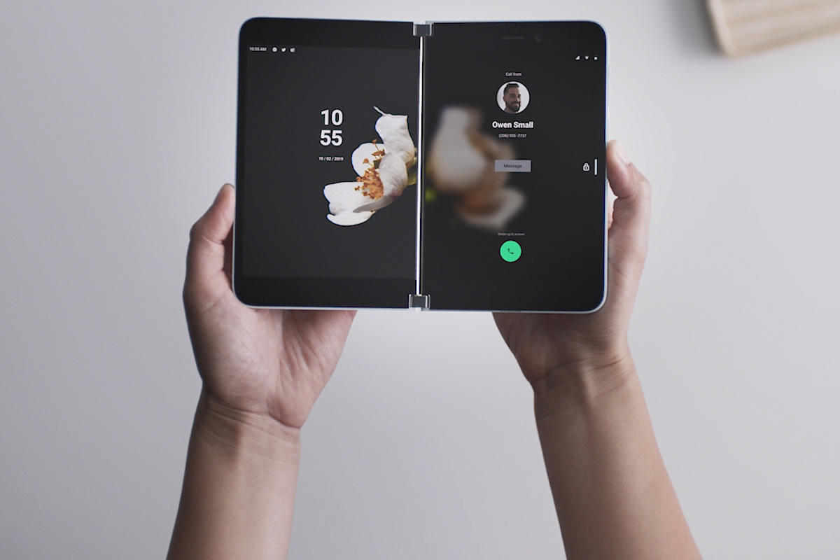 Microsoft is working on two different dual screen devices, image via Microsoft