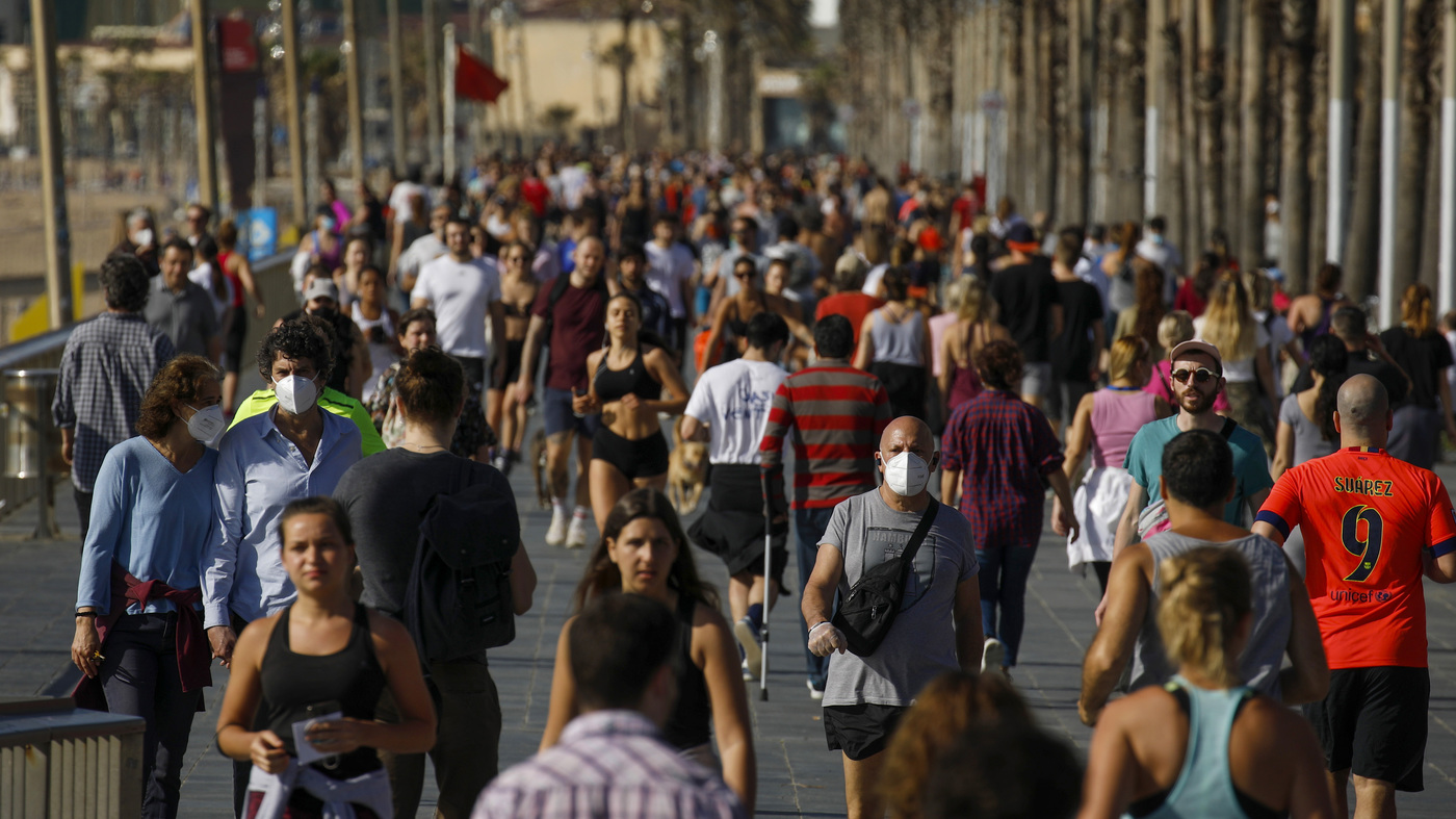 Adults In Spain Get A Bit Of Sunshine As Coronavirus Lockdown Partially Lifts